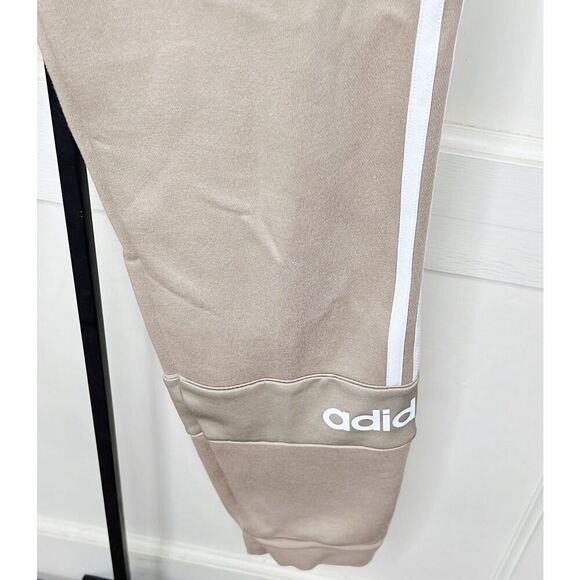 Adidas Jogger Track Sweatpants Size Small Tan - Picture 2 of 5